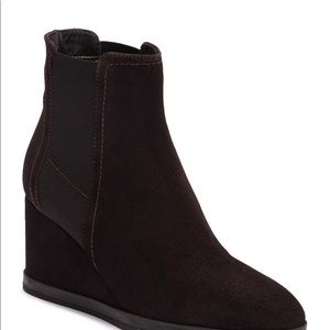 Aquatalia Jaelynn Suede Chelsea Wedge Boot